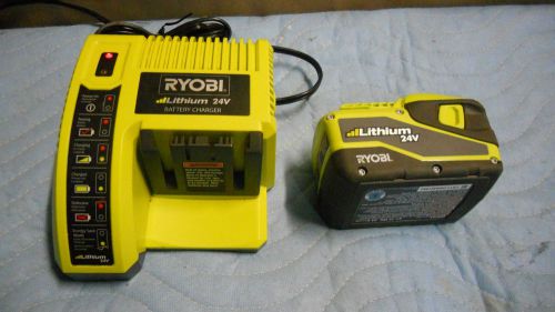 Ryobi  OP140 24V battery Charger with Used Op241 Battery
