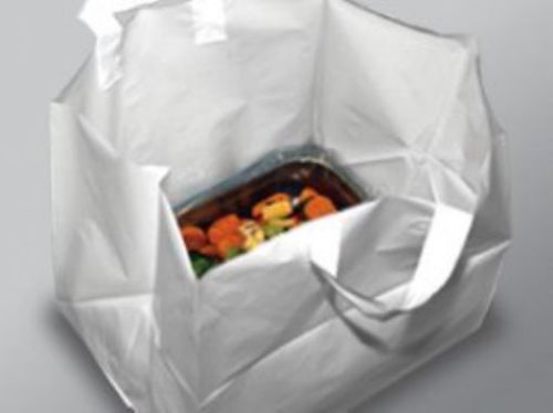 Elkay Plastics TO242011 Take Out Bag with Wave Top Handle, Unprinted, 24&#034; x 20&#034;