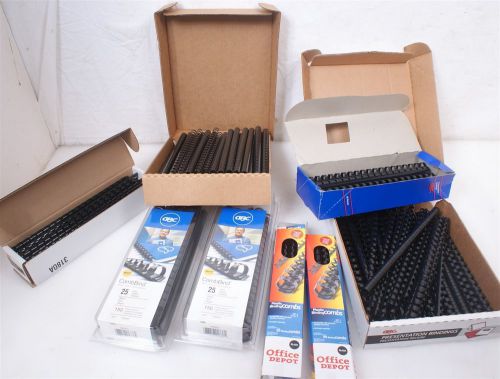 Big lot binding supplies gbc combbind combs spines 1/4&#034; 3/4&#034; 1/2&#034; 3/8&#034; lot comb for sale