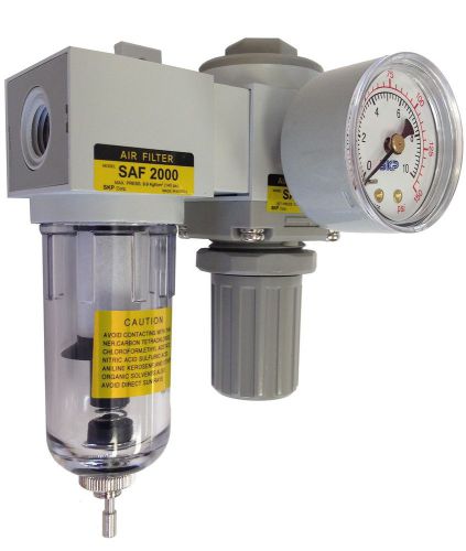 Pneumaticplus sau2020m-n02g mini compressed air filter regulator combo 1/4&#034; n... for sale