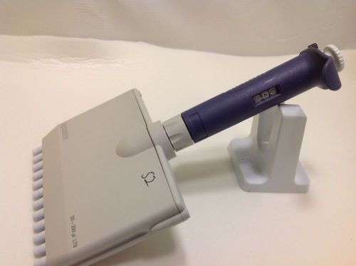 Rainin pipet-lite l200 lts 12 multichannel adj 20-200 ul pipette pipettor #52 for sale