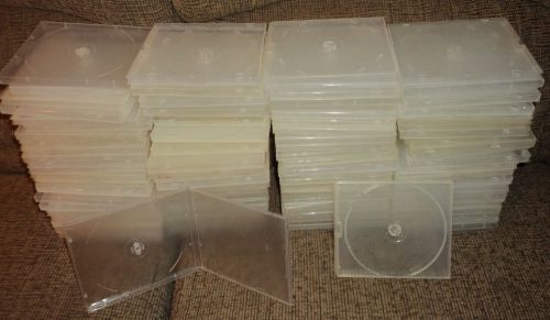 100 SINGLE CD / DVD POLY CASE BOXES - CLEAR