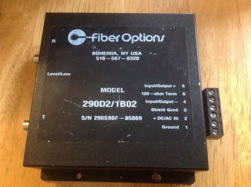 FIBER OPTIONS 290D2 290D2/1B02 FIBER OPTIONS 290D2/1B02 RS485 Transceivers
