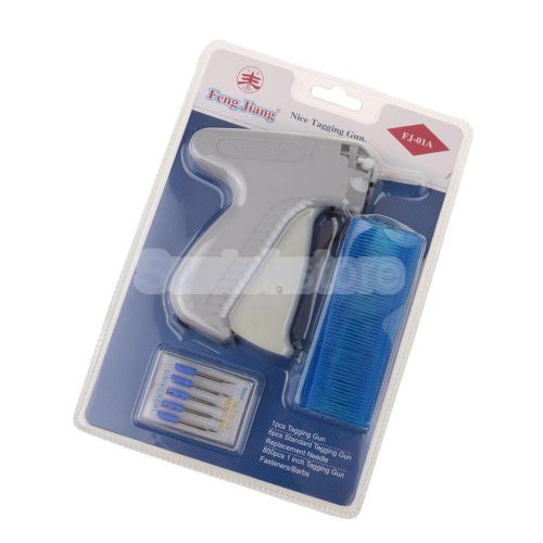 Clothes garment price label tagging gun+6 tagging needles+800 barbs blue for sale