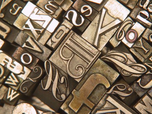 Box of Mixed Metal Type #11 - Printers Type - Letterpress Type