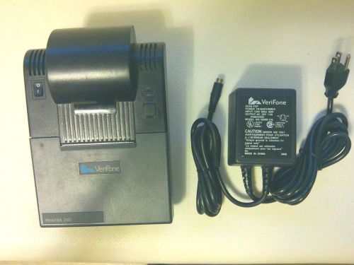 VERIFONE P250 PRINTER NIB POWER TRANSFORMER 10 CHARGE RIBBONS COMPLETE RUNS WELL