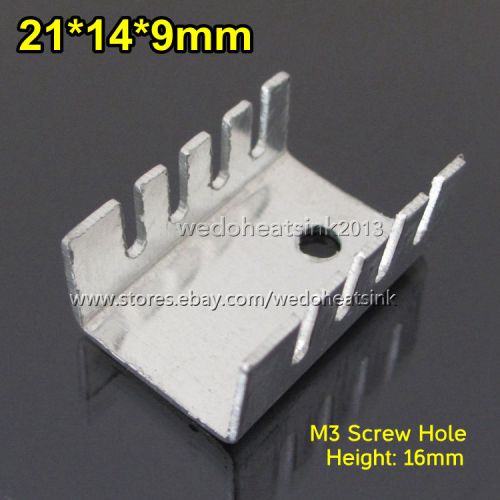 20PCS TO-220 Heat Sink Aluminum TO220 21x14x9mm IC Transistors Heatsink