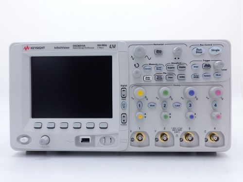 Keysight used dso6014a oscilloscope, 4-channel, 100 mhz opt. 8ml, bat (agilent ) for sale