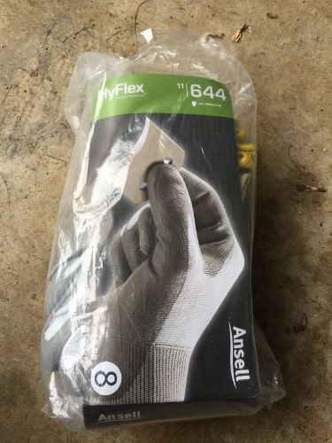 Ansell Hyflex 11-644 Gloves - ANSI Cut Level 2, Size 8 -Per Dozen.  Brand New