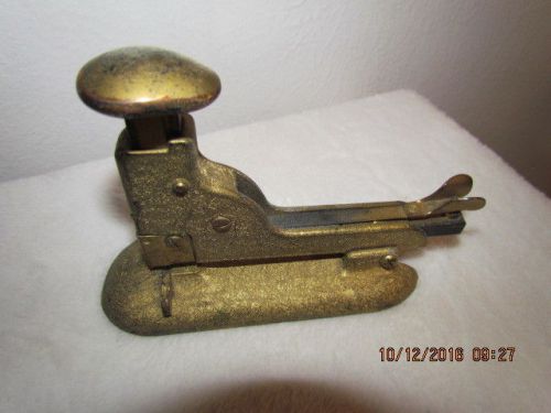 Vintage Hotchkiss Stapler Model 5 Industrial Silver Metal  USA GUC