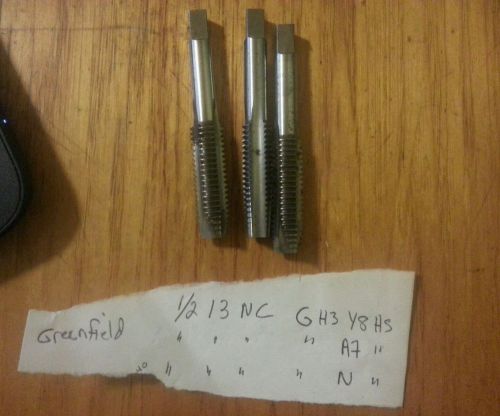 USED lOT OF 3 GREENFIELD USED HAND TAP   t3