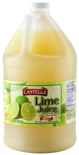 Castella 100% Lime Juice 1 Gallon Bottle - FAST SHIPPING !!
