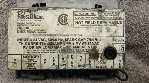 ROBERTSHAW 780-845 &amp; SP845-NU-3-C CONTROL BOARD