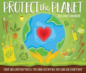 Protect the Planet 2021 Daily Desktop Box Calendar by Willow Creek Press NEW