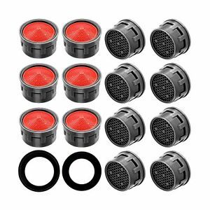 12 Set Faucet Aerator Flow Restrictor Insert Faucet Aerators Replacement Parts