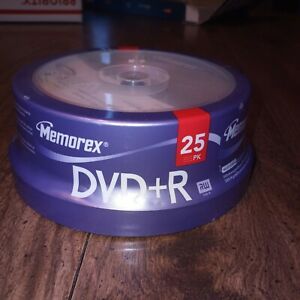 Memorex DVD+R Writable Discs 25 Pack Unopened New Old Stock Sealed