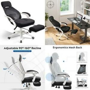 Devaise Ergonomics Recliner Office Chair, High Back Mesh Computer Desk Chair Wit