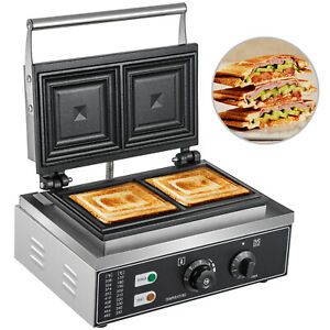 Commercial Sandwich Maker Panini Press Grill Cheese French Toast Waffle Maker