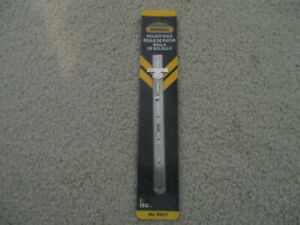 General 300/1 Flexible Stainless Steel 6&#034; Pocket Rule Scale w/ Depth Gauge USA