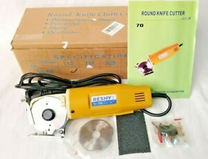 RESHY Electric Rotary Fabric Cutter with 70mm Rotary Blade Hand-Held YJ-70A