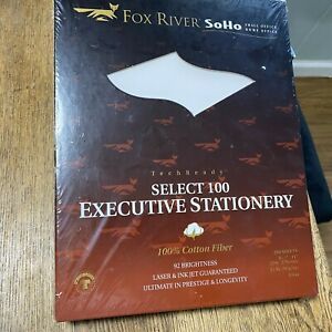 Fox River So Ho Paper Executive Stationery Select 100 Cotton 200 Sheets 24lb