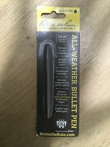 Rite in the Rain All-Weather Bullet Pen No. 96 Black Ink **NEW sealed