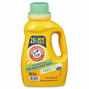 Arm &amp; Hammer Detergent,Dye Free,50 Oz 3320000103 33200-00103  - 1 Each