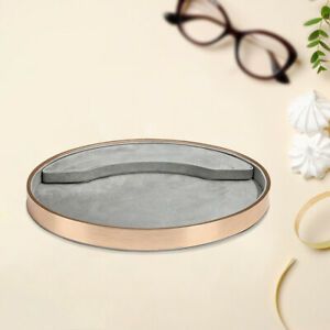 Jewelry Tray Jewelry Display Showcase Serving Tray Countertop Store gray
