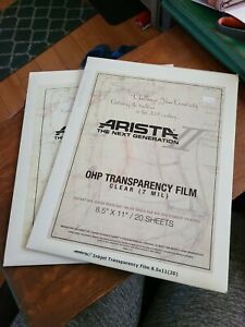 Arista II OHP Transparency Inkjet Film 8.5x11