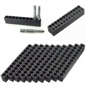 Screwdriver bit holder Storage Tool 95*15*10mm Black Holding Universal