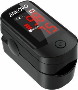 Pulse Oximeter Fingertip Blood Oxygen Saturation Monitor for Pulse Rate + bonus