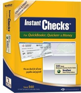 Instant Checks for QuickBooks Quicken &amp; Money Form #1000 Business Voucher - G...
