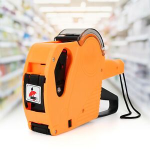 MX-5500 8 Digits EOS Price Tag Gun Labeler Labeller + 5000 sticker labels + Ink