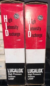 (2) General Electric GE Lucalox High Pressure Sodium Lamp LU250