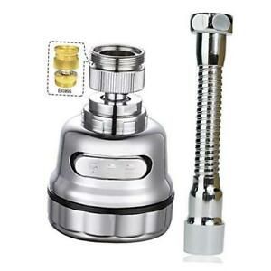 Sink Faucet Sprayer Attachment, Movable Kitchen Tap Head 360° Chrome Plated