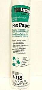 Labelon Ultra High Sensitivity Thermal Fax Paper R-118 New Lot of 5 Rolls