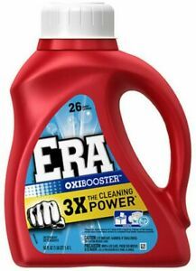 Era 2X Ultra Liquid Detergent, 26 Loads, Oxi Booster 50 oz (Pack of 2)