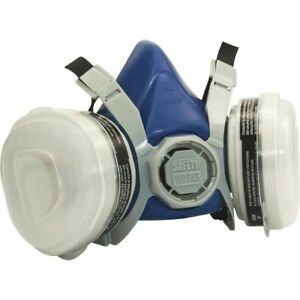 Safety Works SW00318 Half Mask Standard Size Paint and Pesticide Respirator