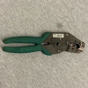 ITT Cannon Ratcheting Crimp Tool 050-060-0030062 Cable Connector
