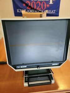 Vintage Eyecom 3000 Microfiche reader desk/bench top model Working