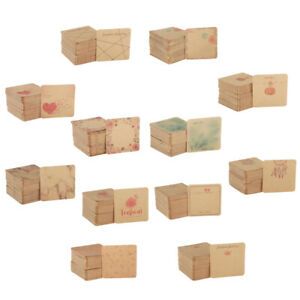 100pcs Earring Card Holder Blank Kraft Paper Tags for DIY Ear Studs Necklace