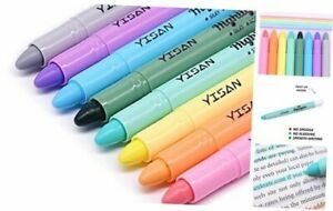 Gel Highlighter, Bible Highlighter, Crayon Highlighter Marker 8 Pastel Colors