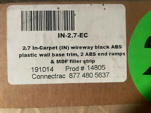(C) Connectrac SET IN-2.7-EC IN2.7EC WIREWAY ABS BASE TRIM END RAMPS &amp; MDF STRIP