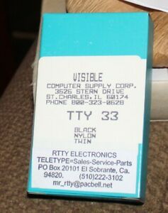 Teletype #7835  Ribbon For Model 14.15,28,32,33,35 Black