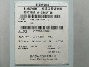 Siemens PLC 6SE7018-0TA61 refurbished FREE EXPEDITED SHIPPING