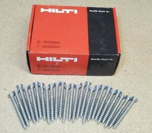 25 - HIlti 433050 concrete screw 1/4&#034;  2 3/4&#034;  25 - Kwik-con II+