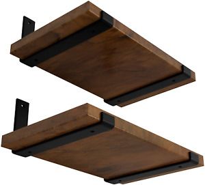 LEOPO 12 inch Shelf Bracket for DIY Floating Shelf, 1/5 inch Thick Heavy Duty Br