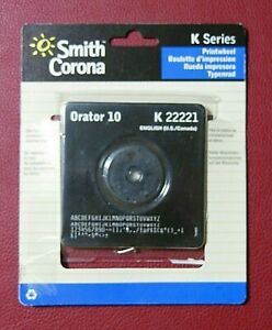 Vintage SMITH CORONA Electronic Typewriter K Series Printwheel Orator 10 K22221