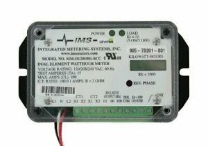 Leviton 7B201-S01 Dual Element 2PH 3W 120V Individual Self-Contained LCD Coun...