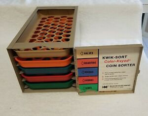Vintage Kwik-Sort Coin Sorter Major Metalfab Company Made in USA